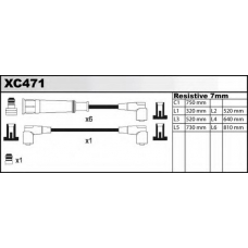 XC471 QUINTON HAZELL Ккомплект проводов зажигания