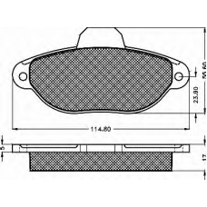 10359 BSF Комплект тормозных колодок, дисковый тормоз