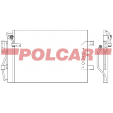 5005K81X POLCAR Skraplacze klimatyzacji