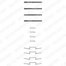 LX0015 DELPHI Комплектующие, колодки дискового тормоза