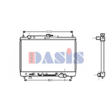 110690N AKS DASIS Радиатор, охлаждение двигателя