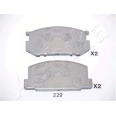 50-02-229 Ashika Комплект тормозных колодок, дисковый тормоз
