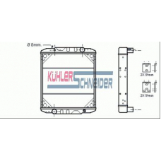 2904001 KUHLER SCHNEIDER Радиатор, охлаждение двигател