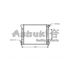 QV07-03 ASHUKI Радиатор, охлаждение двигателя
