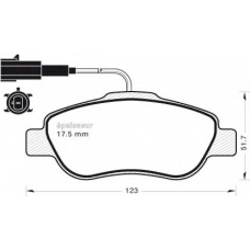 1110 MGA Комплект тормозных колодок, дисковый тормоз