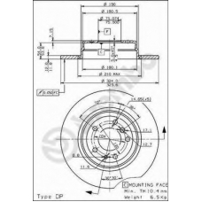 08.5580.11 BREMBO Тормозной диск