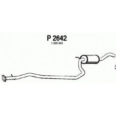 P2642 FENNO Средний глушитель выхлопных газов