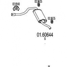 01.60644 MTS Глушитель выхлопных газов конечный
