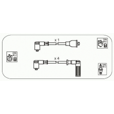 RVS21 JANMOR Комплект проводов зажигания