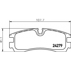 8DB 355 006-611 HELLA PAGID Комплект тормозных колодок, дисковый тормоз