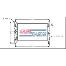 0614401 KUHLER SCHNEIDER Радиатор, охлаждение двигател