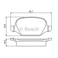 0 986 495 291 BOSCH Комплект тормозных колодок, дисковый тормоз