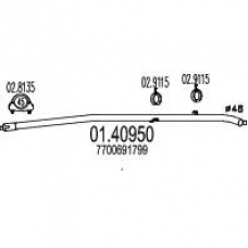 01.40950 MTS Труба выхлопного газа