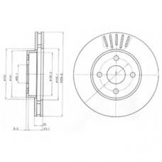 BG3781 DELPHI Тормозной диск