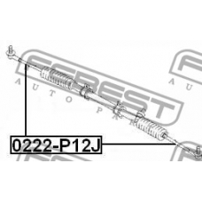 0222-P12J FEBEST Осевой шарнир, рулевая тяга