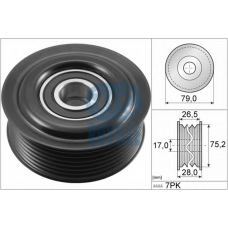 56964 RUVILLE Паразитный / ведущий ролик, поликлиновой ремень
