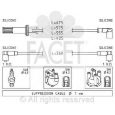 4.8650 FACET Комплект проводов зажигания