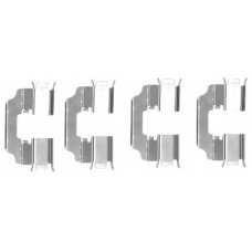 8DZ 355 203-401 HELLA PAGID Комплектующие, колодки дискового тормоза