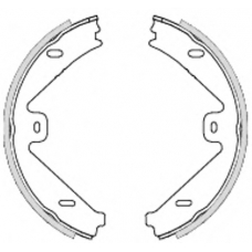 Z4754.00 WOKING Комплект тормозных колодок, стояночная тормозная с