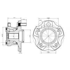 4241048060 TOYOTA Ступица в сборе