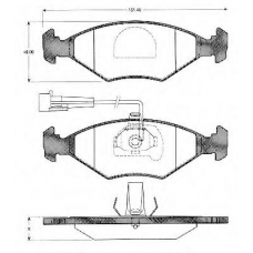 BLF1124 QUINTON HAZELL Комплект тормозных колодок, дисковый тормоз