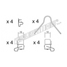 KIT.062 TRUSTING Комплектующие, колодки дискового тормоза