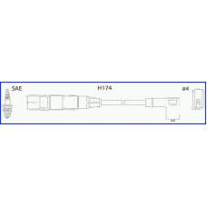 134714 Huco Комплект проводов зажигания