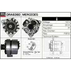 DRA6360 DELCO REMY Генератор