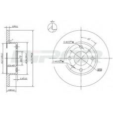 DFD1005 DITAS Тормозной диск