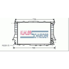 5017301 KUHLER SCHNEIDER Радиатор, охлаждение двигател