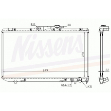 64804A NISSENS Радиатор, охлаждение двигателя