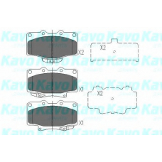KBP-9047 KAVO PARTS Комплект тормозных колодок, дисковый тормоз