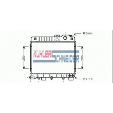 1402801 KUHLER SCHNEIDER Радиатор, охлаждение двигател