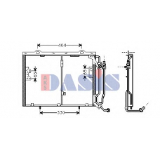 122290N AKS DASIS Конденсатор, кондиционер