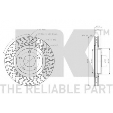 319329 NK Тормозной диск