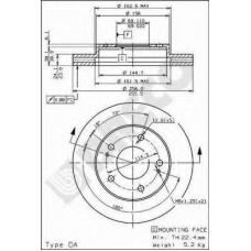 BS 8079 BRECO Тормозной диск