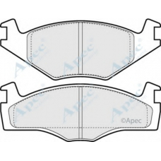 PAD855 APEC Комплект тормозных колодок, дисковый тормоз