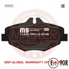 13046039992N-SET-MS MASTER-SPORT Комплект тормозных колодок, дисковый тормоз