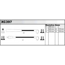 XC397 QUINTON HAZELL Комплект проводов зажигания