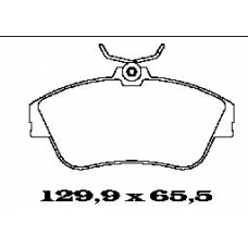 BL1327B3 FTE Комплект тормозных колодок, дисковый тормоз