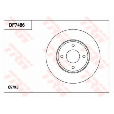 DF7486 TRW Тормозной диск