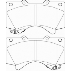 FD7432A NECTO Комплект тормозных колодок, дисковый тормоз