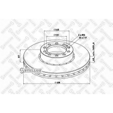 85-00747-SX STELLOX Тормозной диск