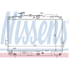 67481 NISSENS Радиатор, охлаждение двигателя