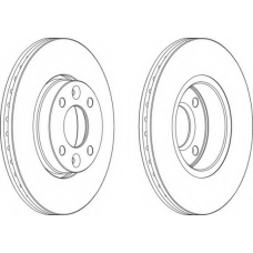 DDF1201 FERODO Тормозной диск