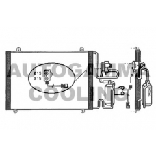 101810 AUTOGAMMA Конденсатор, кондиционер