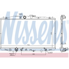 68152 NISSENS Радиатор, охлаждение двигателя