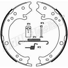 1044.025K fri.tech. Комплект тормозных колодок, стояночная тормозная с