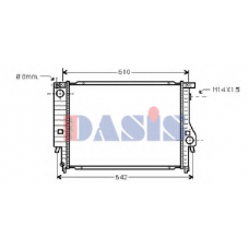 050620N AKS DASIS Радиатор, охлаждение двигателя