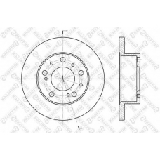 6020-9908-SX STELLOX Тормозной диск